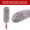 CLEANHOME 69" Bendable Microfiber Feather and Chenille Duster Kit, with Aluminum Telescoping Handle & 2 Removable Washable Heads, Duster for Ceiling Fan, Furniture Top, High Places view 3