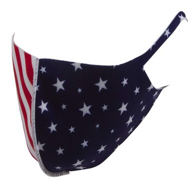 Top Headwear Reusable Fabric Fashion Face Dust Mask, USA Flag