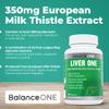 Balance ONE Liver Support Supplement with Milk Thistle, Dandelion Root Extract & Molybdenum  Liver Health & Detox Support  Vegan Capsules, 1 Month Supply  Liver One view 3
