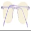 CessBlu Ladies Blue Light Blocking Glasses Anti Glare UV with Yellow Filter Eyeglasses for Women Reading Screen Rimless (Purple) without Magnification view 1