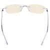CessBlu Ladies Blue Light Blocking Glasses Anti Glare UV with Yellow Filter Eyeglasses for Women Reading Screen Rimless (Purple) without Magnification view 4