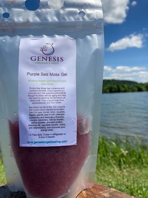 Purple Sea Moss Gel (8OZ, Purple Gold Mix)