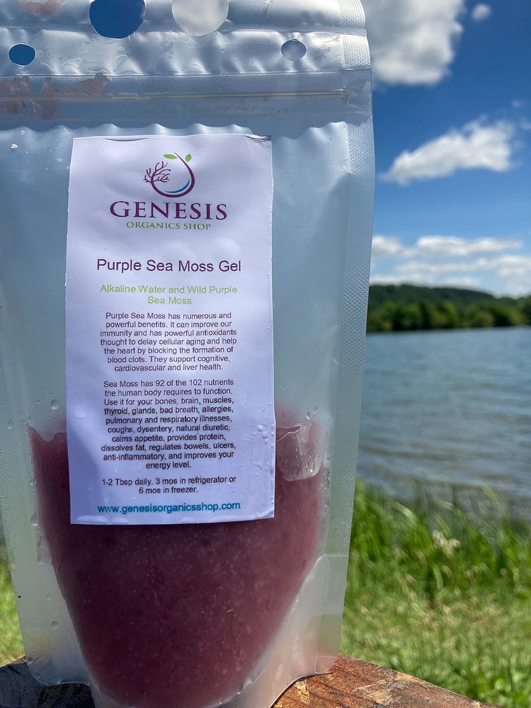 Purple Sea Moss Gel (8OZ, Purple Gold Mix)
