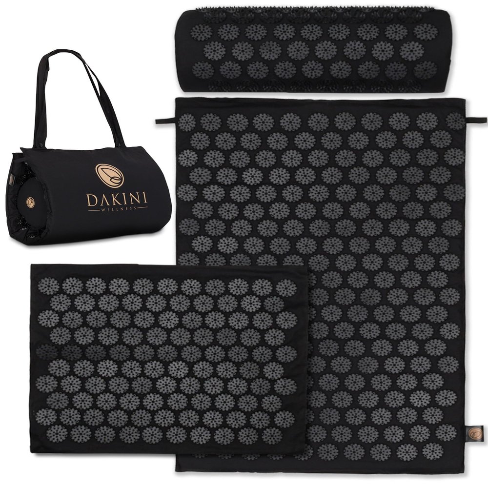 Dakini Acupressure Mat and Pillow Set with Mini Pad - Acupuncture Mat Full Body Pain Relief