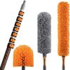 36 Foot High Reach Duster Kit with 5-30 ft Extension Pole // High Ceiling Duster Cleaning Kit with Telescopic Pole // Cobweb Duster // Feather Duster and Ceiling Fan Duster // The Ultimate Dusting Kit view 1
