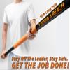 36 Foot High Reach Duster Kit with 5-30 ft Extension Pole // High Ceiling Duster Cleaning Kit with Telescopic Pole // Cobweb Duster // Feather Duster and Ceiling Fan Duster // The Ultimate Dusting Kit view 2