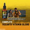 Vitamin B12 Sublingual Liquid Drops 5000 mcg  Vegan Methyl B-12 Supplement for Energy & Focus  B 12 Vitamin for Women & Men  Fast Absorption Methylcobalamin  120 Servings  4 fl oz view 2