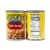 Lucks Chili Beans, 6- 15 ounce cans with JFS Recipe Card, Heat and Serve view 2