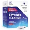 Retainer Cleaner & Denture Cleanser - 180 Effervescent Tablets 6 Month Supply Removes Stains, Discoloration, Odors, Plaque Clear Aligners, Mouth Night Guard, All Dental/Oral Appliances view 1