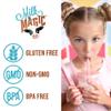 Milk Magic Milk Straws 4-Pack Bundle (16 count), Vanilla Milkshake, Birthday Cake, Strawberry, Unicorn Kisses Flavoring Cereal Straws view 2