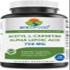 Brieofood Acetyl L-Carnitine Alpha Lipoic Acid (ALA ALC) 750 mg 120 Capsules view 1