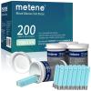 Metene TD-4116 Blood Glucose Test Strips, 200 Count Test Strips for Diabetes, Use with metene TD-4116 and metene S Blood Glucose Monitor Only(No Monitor) view 1