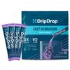 DripDrop Hydration Packets - Grape - Single Serve Electrolytes Powder Drink Mix - Non-GMO, Gluten Free, Vegan - 32 Sticks view 1