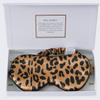 ZIMASILK Adjustable 100% 22 Momme Mulberry Silk Sleep Mask for Sleeping, Filled with Premium Mulberry Silk, Softest & Breathable Eye Sleeping Mask (Leopard-Black Golden) view 1