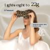 ZIMASILK Adjustable 100% 22 Momme Mulberry Silk Sleep Mask for Sleeping, Filled with Premium Mulberry Silk, Softest & Breathable Eye Sleeping Mask (Leopard-Black Golden) view 2