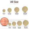 200 Pieces Brass 5/8 Pipe Screens, 100% Brass 0.63 Inch Screens, Metal Screen with Black Storage Box view 4