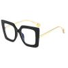 COTIA Oversized Big Frame Anti Blue Light Blocking Men Women Reading Glasses Resin Lens (black, 3.5) view 1