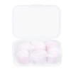 Fdit Reusable Wax Cotton Earplugs, 6 Pack, Noise Reduction, Waterproof, for Swimming, Sleeping, Study view 1