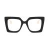 COTIA Oversized Big Frame Anti Blue Light Blocking Men Women Reading Glasses Resin Lens (black, 4.0) view 2