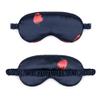 Magik Cartoon Cute Satin Silky Travel Sleep Eye Mask Cover Padded Blindfold Smooth (Navy Strawberry, 2 Pack) view 1