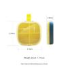 GOYUDU Portable Pill Management Box, 3-7 Days Travel Small Pill Box, Office Small Pill Box, Pill Manager (Yellow, 4 Compartments), (XYH777) view 2