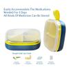 GOYUDU Portable Pill Management Box, 3-7 Days Travel Small Pill Box, Office Small Pill Box, Pill Manager (Yellow, 4 Compartments), (XYH777) view 4