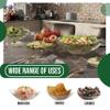 Exquisite Disposable Bowls Plastic Serving Bowls Pack Of 8 Square Salad Bowl 32 Oz Clear Plastic Bowls For Parties Disposable Serving Bowls For Salad Bar Buffet Serving Candy Bowl & Bowl Set view 4