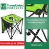 TravelJohn Foldable Commode Chair - Portable Camping Toilet, Steel Frame with Padded Seat, Supports up to 225lbs view 3