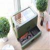CASE ELEGANCE Monogrammed Military Glass Top Humidor with Thick Cedar, Easy humidification System, Accurate Digital Hygrometer - Green view 3