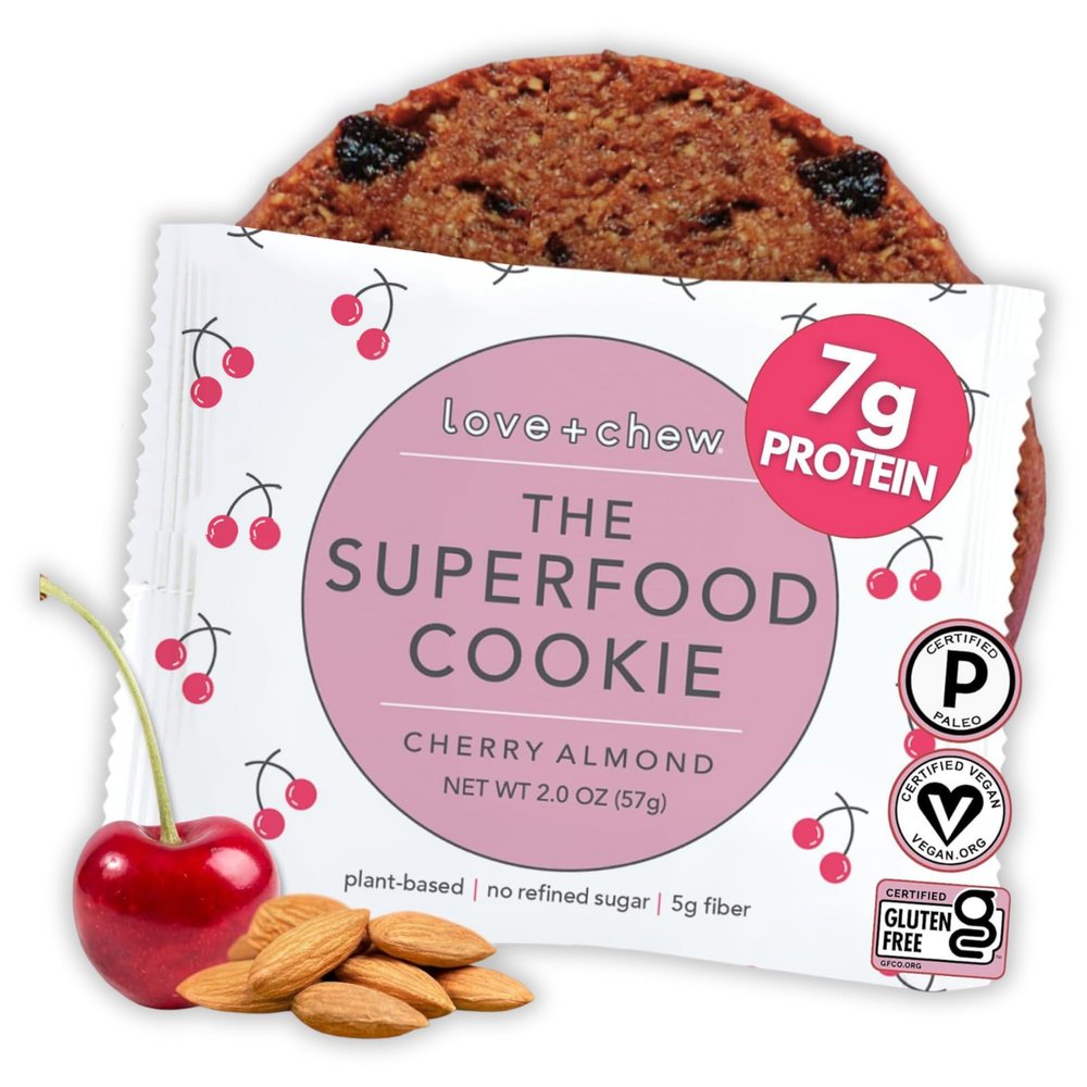 Love and Chew Cherry Almond Superfood Cookie, 2 OZ