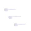 Plastic Measuring Scoop, 2 Teaspoon (11 cc | 11 mL) Long Handle Spoons for Powders, Granules, Coffee, Pet Food, Baking Supplies, Protein and Other Dry Goods, BPA Free (Set of 3) view 1