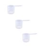 Plastic Measuring Scoop, (118.4 cc | 1/2 Cup | 4 fl oz. | 118.4 mL) Long Handle Spoons for Powders, Granules, Coffee, Pet Food, Baking Supplies, Protein and Other Dry Goods, BPA Free (Set of 3) view 1