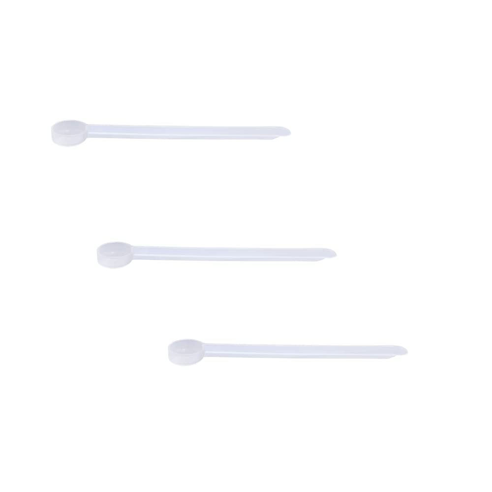 Plastic Measuring Scoop, 1/8 Teaspoon (.625 cc | A Pinch) Long Handle Spoons for Powders, Granules, Coffee, Pet Food, Baking Supplies, Protein and Other Dry Goods, BPA Free (Set of 3)