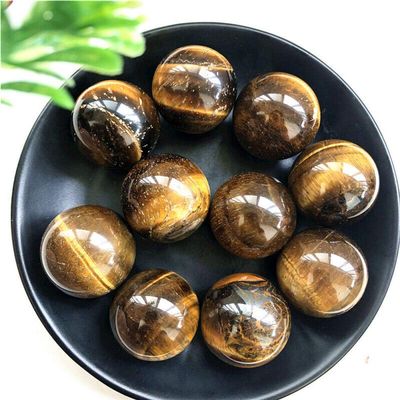 1PC Natural Tiger Eye Crystal Sphere Ball Orb Gem Stone