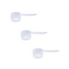 Plastic Measuring Scoop, (29.6 cc | 2 Tablespoon | 1/8 Cup | 29.6 mL) Long Handle Spoons for Powders, Granules, Coffee, Pet Food, Baking Supplies, Protein and Other Dry Goods, BPA Free (Set of 3) view 1