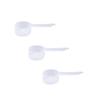 Plastic Measuring Scoop, (39 cc | 2.63 tbsp | 1.32 fl oz. | 39 mL) Long Handle Spoons for Powders, Granules, Coffee, Pet Food, Baking Supplies, Protein and Other Dry Goods, BPA Free (Set of 3) view 1