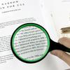 10X Shatterproof Magnifying Glass 10X Large Handheld Magnifying Glass for Seniors Kids 75mm Magnifying Lens with Non-Slip Rubber Handle Magnifier Glass for Reading Science Insect Hobby Observation view 3