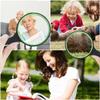 10X Shatterproof Magnifying Glass 10X Large Handheld Magnifying Glass for Seniors Kids 75mm Magnifying Lens with Non-Slip Rubber Handle Magnifier Glass for Reading Science Insect Hobby Observation view 4