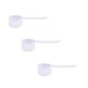 Plastic Measuring Scoop, (43 cc | 1.5 Oz. | 43 mL) Long Handle Spoons for Powders, Granules, Coffee, Pet Food, Baking Supplies, Protein and Other Dry Goods, BPA Free (Set of 3) view 1