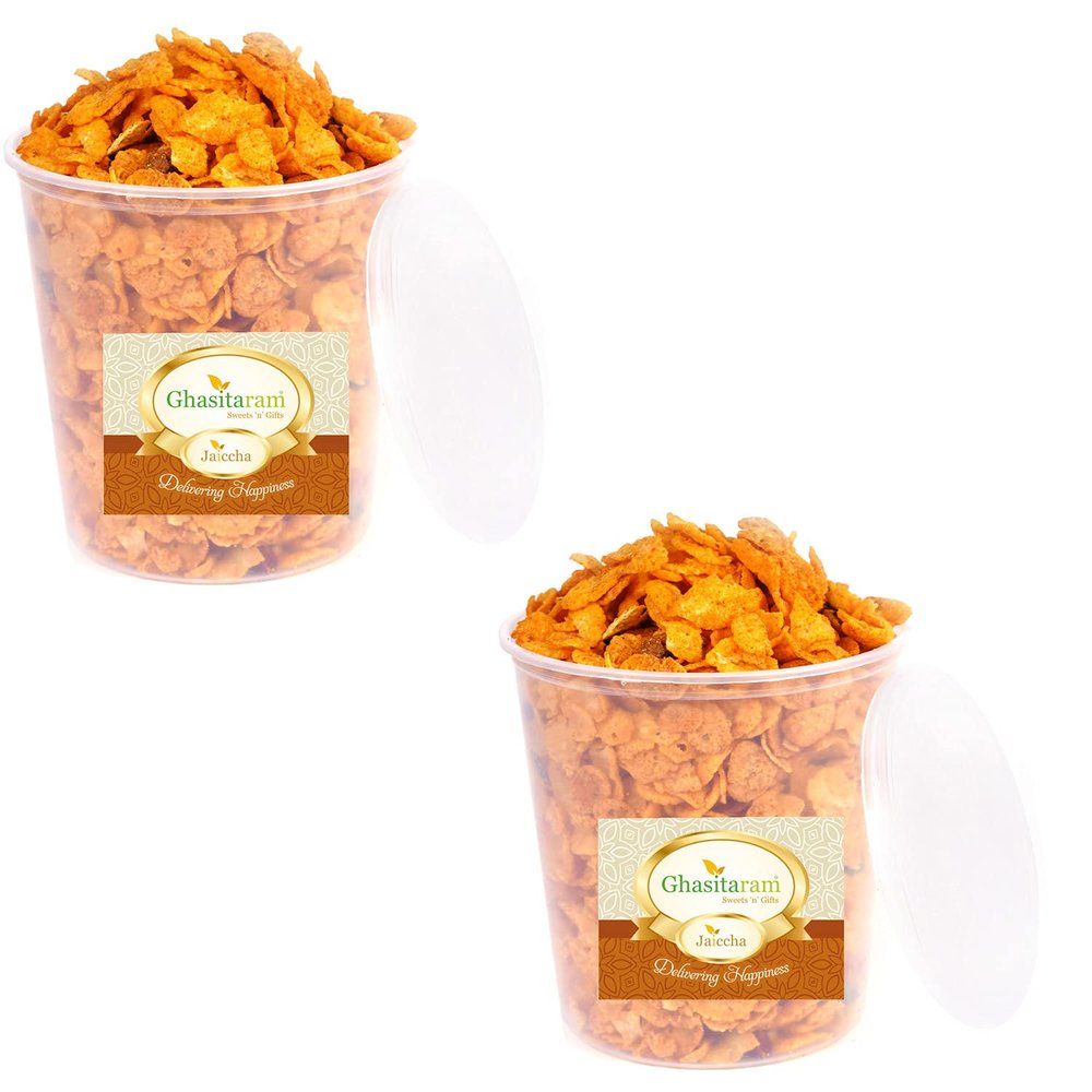 Jaiccha Ghasitaram Roasted Makai Chiwda 400 gms |Diwali,Holi,Rakhi,Valentine,Christmas,Birthday,Anniversary,Gift for Her,Him,Mothers Day,Fathers Day|