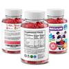DR. MORITZ Sugar-Free Calm Magnesium Gummies for Kids and Adults - Non-GMO Magnesium Citrate Gummies - Raspberry Flavor - 2-Pack (60 Count) view 2