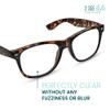 2SeeLife Large TR-90 Reading Glasses for Men - Medium-Wide Fit, Sturdy Frame, Spring Hinges, Premium Oversized Readers, Brown Tortoise, +2.00 view 2