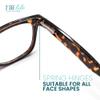 2SeeLife Large TR-90 Reading Glasses for Men - Medium-Wide Fit, Sturdy Frame, Spring Hinges, Premium Oversized Readers, Brown Tortoise, +2.00 view 4
