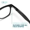 2SeeLife Large TR-90 Reading Glasses for Men - Medium-Wide Fit, Sturdy Frame, Spring Hinges, Premium Oversized Readers, Shiny Black, +1.50 view 4