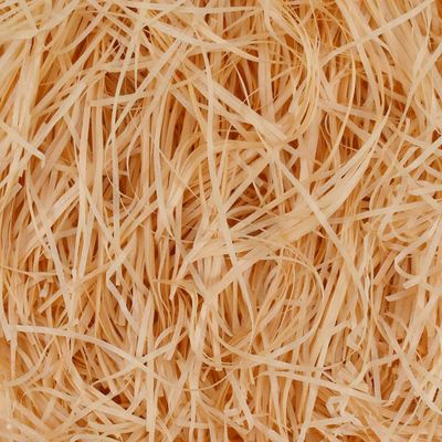 JINZOFLY Raffia Paper Shreds, 100g Shredded Paper for Gift Box, Crinkle Cut Paper Shred Filler for Gift Wrapping & Basket Filling(Champagne)