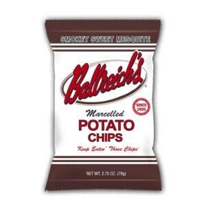 Ballreich Snack Food Company Marcelled Potato Chips (Smokey Sweet Mesquite), 2.75oz (Pack of 24)