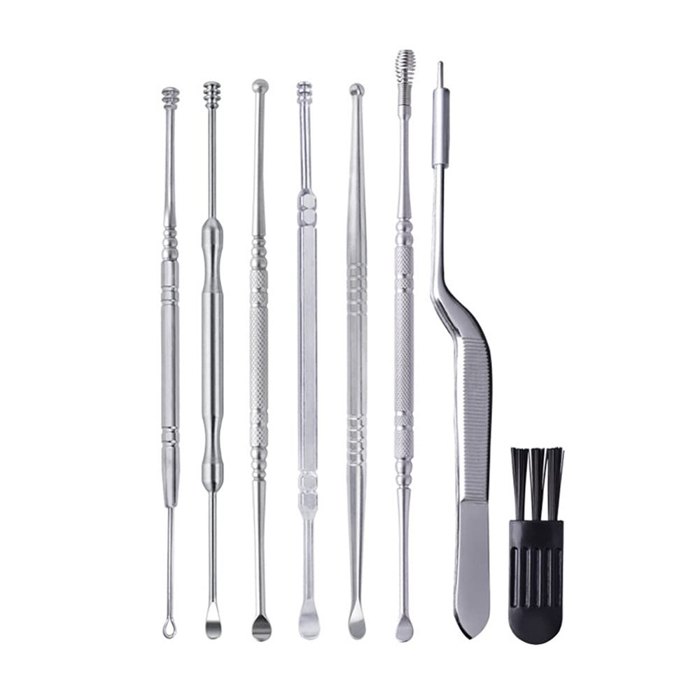 1set Ear Spoon Ear Wax Tool Kit Portable for Daily Use Safe Compact Design