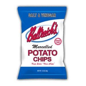 Ballreich Snack Food Company Marcelled Potato Chips (Salt & Vinegar), 1.5oz (Pack of 6)