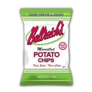 Ballreich Snack Food Company Marcelled Potato Chips (Sour Cream & Onion), 2.75oz (Pack of 24)