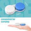 Lasiyanor 12PCS Colorful Contact Lens Case, Contact Lens Immersion Kit, Leak-Proof Packaging, Suitable for Outdoor Mini Contact Lens Case Screw Top view 2